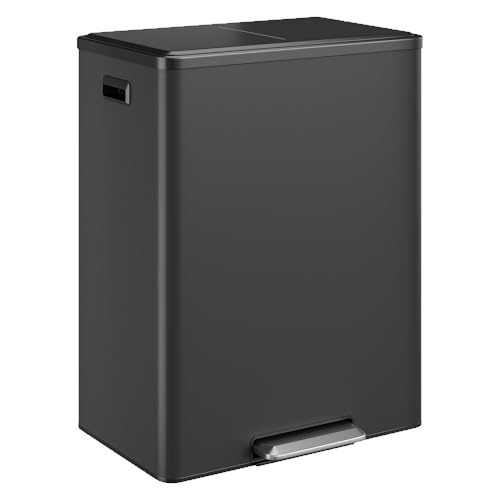 Jojoka Dual Trash Can for Kitchen Recycling and Trash