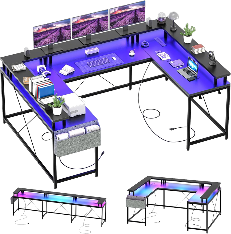 U Shaped Computer Gaming Desk